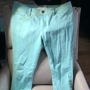 CAbi thin mint jeggings size 10 EUC